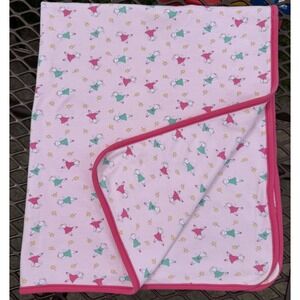 Vintage Gymboree Rainbow Tag Princess Ballerina Mouse Baby Blanket RARE